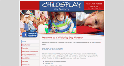 Desktop Screenshot of childsplaydaynursery.co.uk